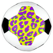 Leopard Print Paars Yellow Green Voetbal (Gedraaid)