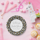 Leopard Print Paper Borden gepersonaliseerd - Chee Papieren Bordje (Feest)