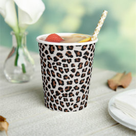 Leopard Print Papieren Bekers