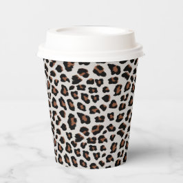 Leopard Print Papieren Bekers