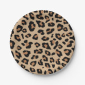 Leopard Print Papieren Bordje (Voorkant)