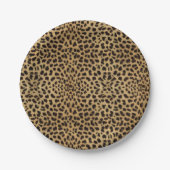 Leopard Print Papieren Bordje (Voorkant)