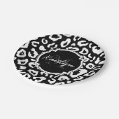 Leopard Print Papieren Bordje (Gekanteld)