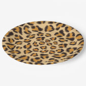 Leopard Print Papieren Bordje (Gekanteld)