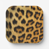 Leopard Print Papieren Bordje (Voorkant)