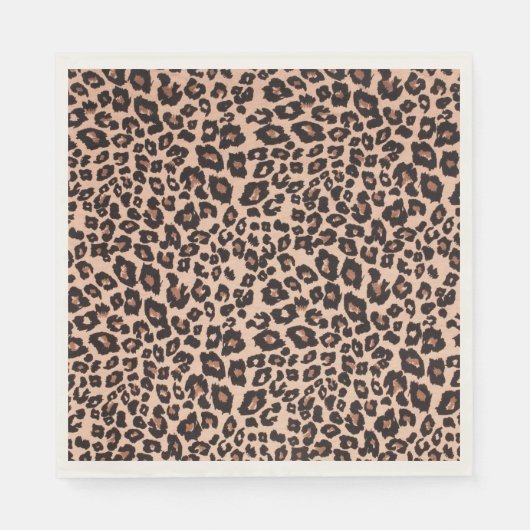 Leopard Print Party Paper Dinner Napkins Tableware Servet (Voorkant)