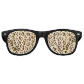 Leopard Print Party Shades Retro Zonnebril (Voorkant)