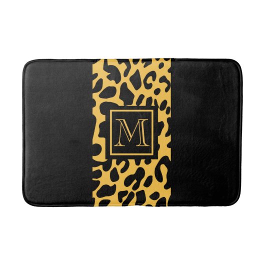 Leopard Print Patroon Badmat (Voorkant)