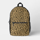 Leopard Print Patroon Bedrukte Rugzak (Voorkant)