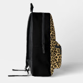Leopard Print Patroon Bedrukte Rugzak (Links)