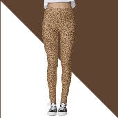 Leopard Print Patroon Bruin Leggings