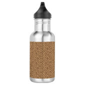 Leopard Print Patroon Bruin Waterfles (Rechts)