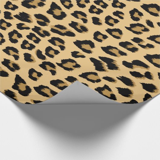 Leopard Print Patroon Cadeaupapier (Hoek)