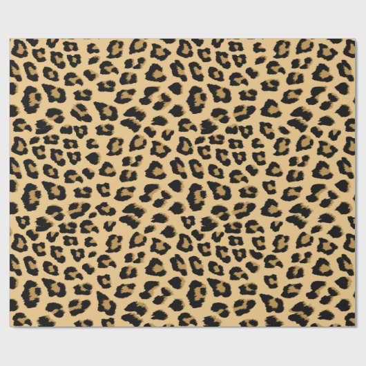 Leopard Print Patroon Cadeaupapier (Vlak)