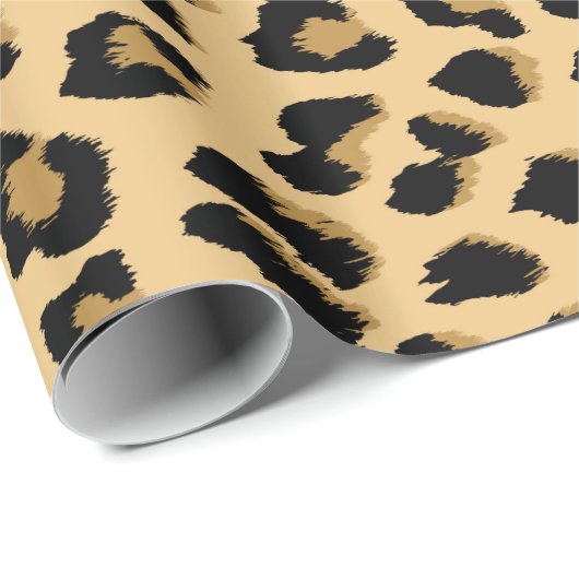 Leopard Print Patroon Cadeaupapier (Rol Hoek)