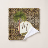 Leopard Print Patroon Elegant Palm Personal Bad Handdoek (Wasdoekje)