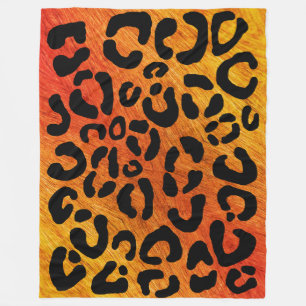 Leopard Print Patroon Fleece Deken