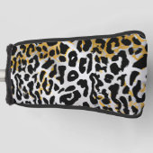 Leopard Print Patroon Golfheadcover (Voorkant)