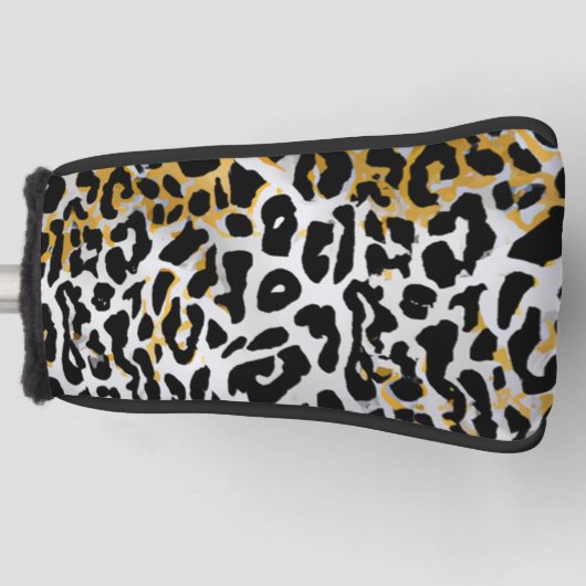 Leopard Print Patroon Golfheadcover (Voorkant)