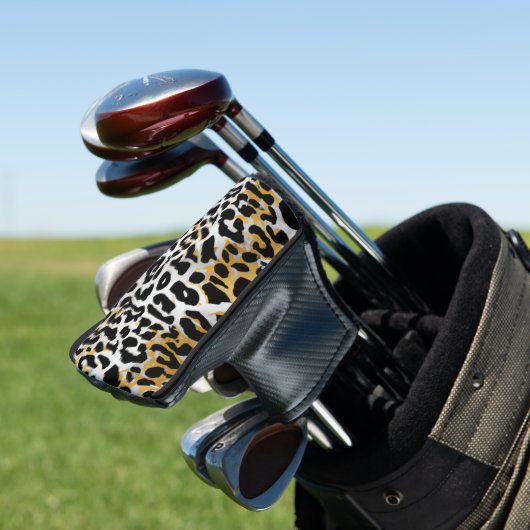Leopard Print Patroon Golfheadcover (Insitu)