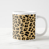 Leopard Print Patroon Grote Koffiekop (Rechts)