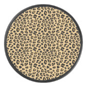 Leopard Print Patroon Hockey Puck (Voorkant)