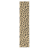 Leopard Print Patroon Korte Tafelloper (Voorkant)