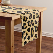 Leopard Print Patroon Korte Tafelloper (Voorbeeld)
