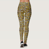 Leopard Print Patroon Leggings (Achterkant)