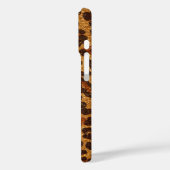 Leopard print patroon met gouden glitter Case-Mate iPhone case (Achterkant / Links)