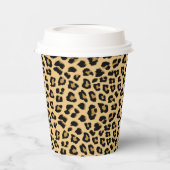 Leopard Print Patroon Papieren Bekers (Links)