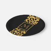 Leopard Print Patroon Papieren Bordje (Gekanteld)