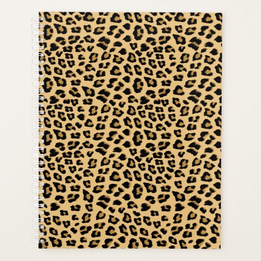 Leopard Print Patroon Planner (Voorkant)