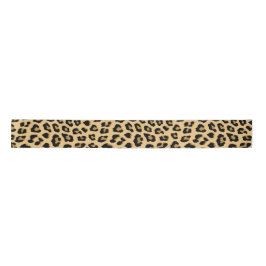 Leopard Print Patroon Satijnen Lint