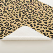 Leopard Print Patroon Sherpa Deken (3/4)
