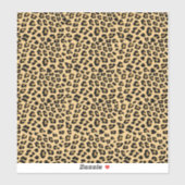 Leopard Print Patroon Sticker (Vel)