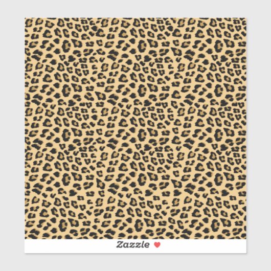 Leopard Print Patroon Sticker (Vel)