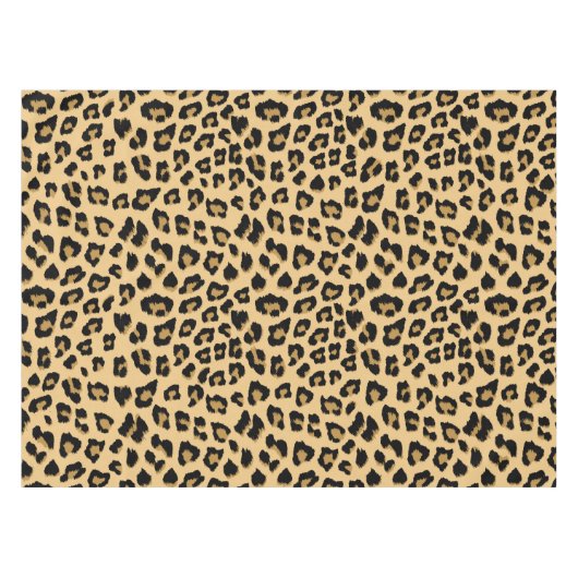 Leopard Print Patroon Tafelkleed (Voorkant (Horizontaal))