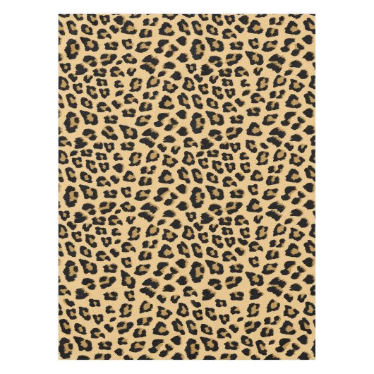 Leopard Print Patroon Tafelkleed (Voorkant)