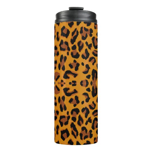 Leopard Print Patroon Thermosbeker (Voorkant)