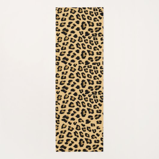 Leopard Print Patroon Yogamat (Achterkant)