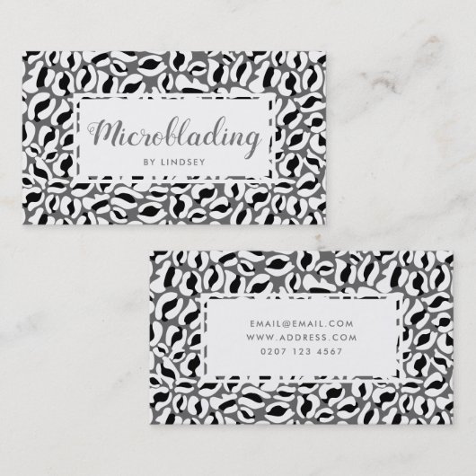 Leopard Print Pattern Beauty Spray Tan Salon Visitekaartje (Voorkant / Achterkant)