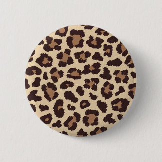 Leopard Print Pattern Button