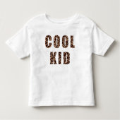 Leopard Print Pattern Cool Kind Matching Kinder Shirts (Voorkant)
