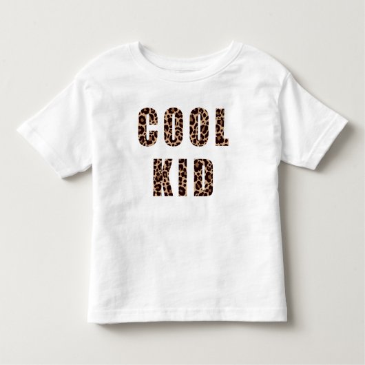 Leopard Print Pattern Cool Kind Matching Kinder Shirts (Voorkant)