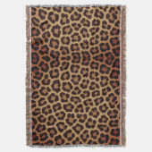 Leopard Print Pattern Deken (Voorkant Verticaal)