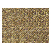 Leopard Print Pattern in Gold en Black Tafelkleed (Voorkant (Horizontaal))
