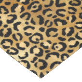 Leopard Print Pattern in Gold en Black Tafelkleed (Gekanteld)