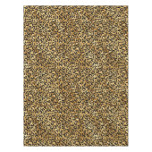Leopard Print Pattern in Gold en Black Tafelkleed (Voorkant)