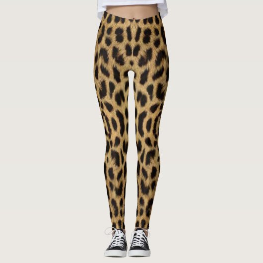 Leopard Print Pattern Legging (Voorkant)